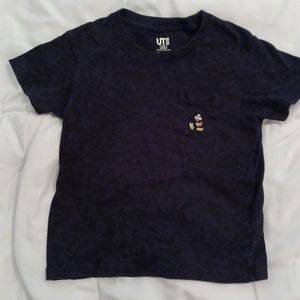 Boys Disney solid black with micky mouse embroidery
